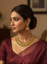 Double layer lakshmi coin necklace