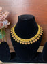 Micro gold plated flower necklace