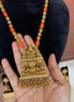 Coral gopuram jewelry