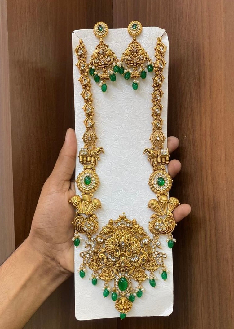 Bridal haram with chandbali