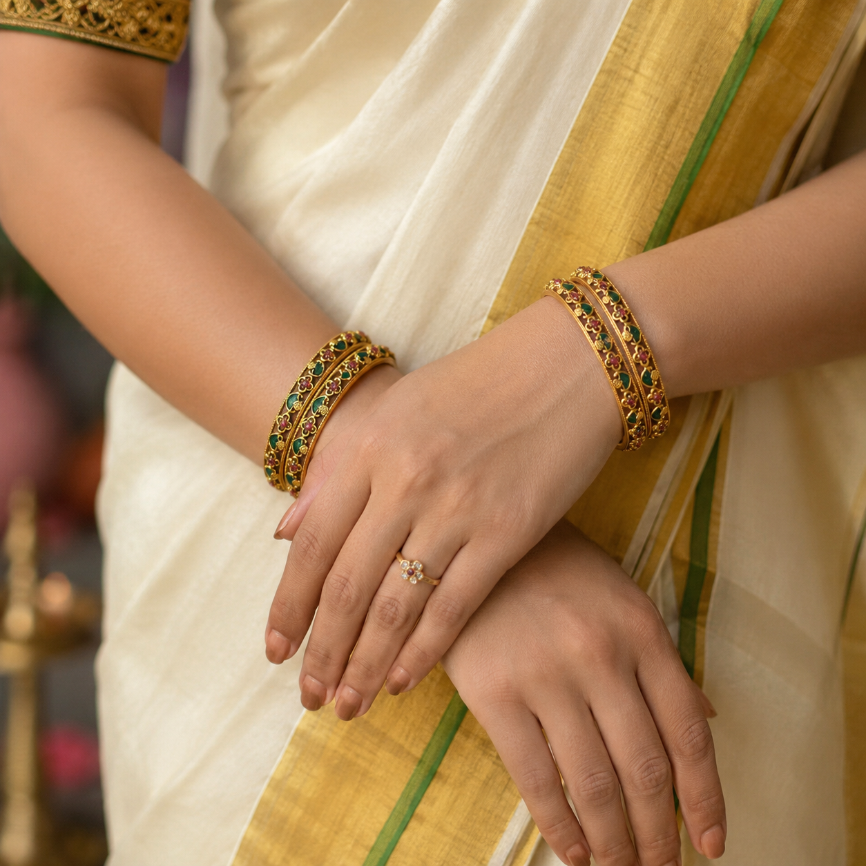 Palakka enamel bangles