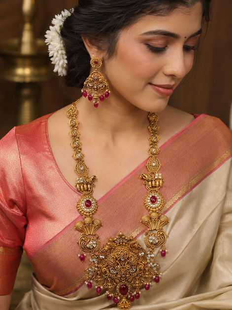 Bridal haram with chandbali