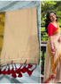 DD cream mul cotton saree