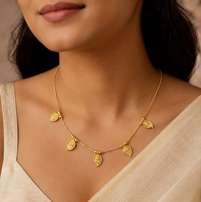 Aadhya mango necklace