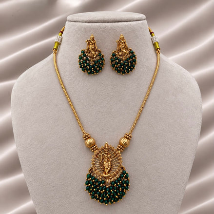 Krishna ghungroo necklace with stud
