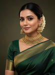 Emerald bridal choker