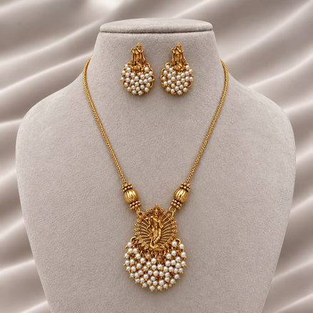 Krishna ghungroo necklace with stud