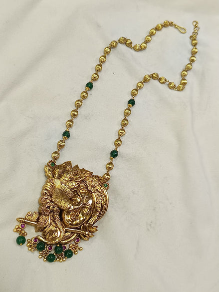Antique krishna beads mala