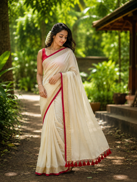 Paavai mul cotton saree