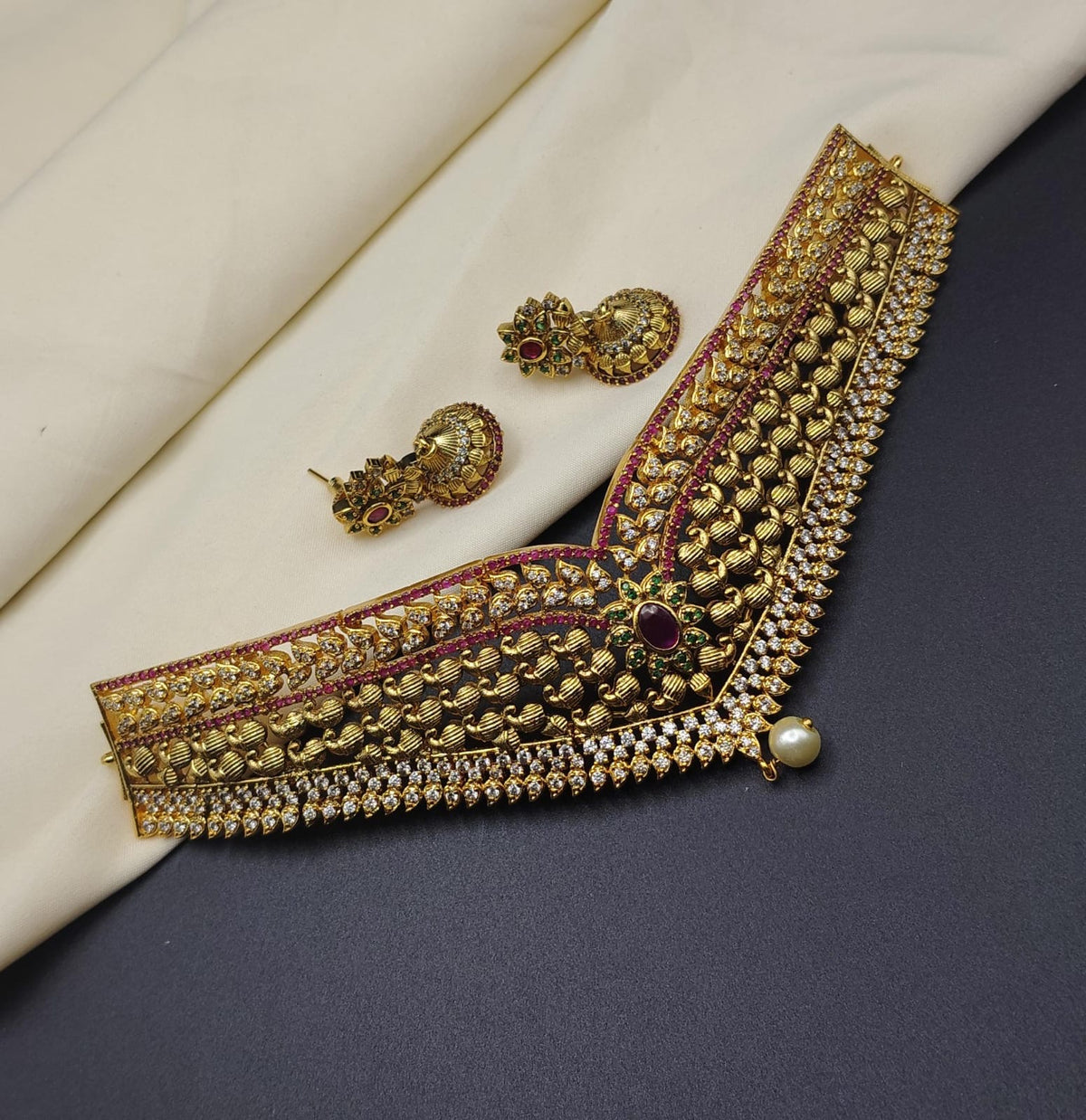 CZ Choker with jumka