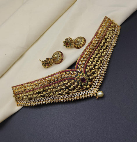CZ Choker with jumka