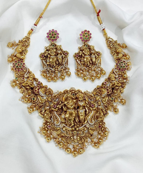 Antique krishna jewellery