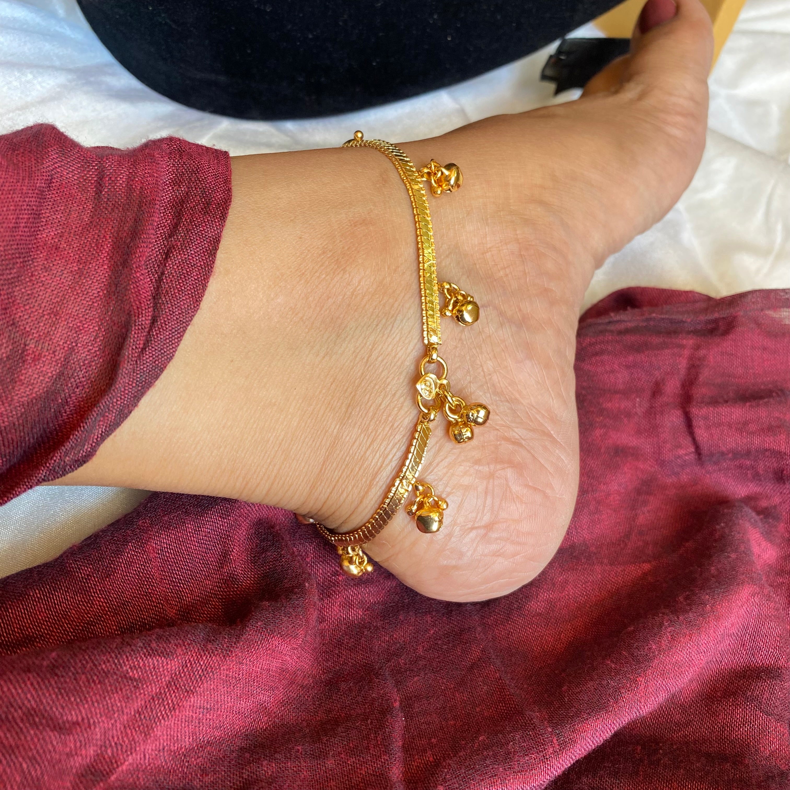 Gold lookalike anklets