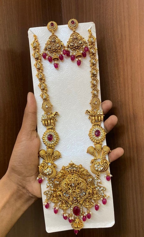 Bridal haram with chandbali