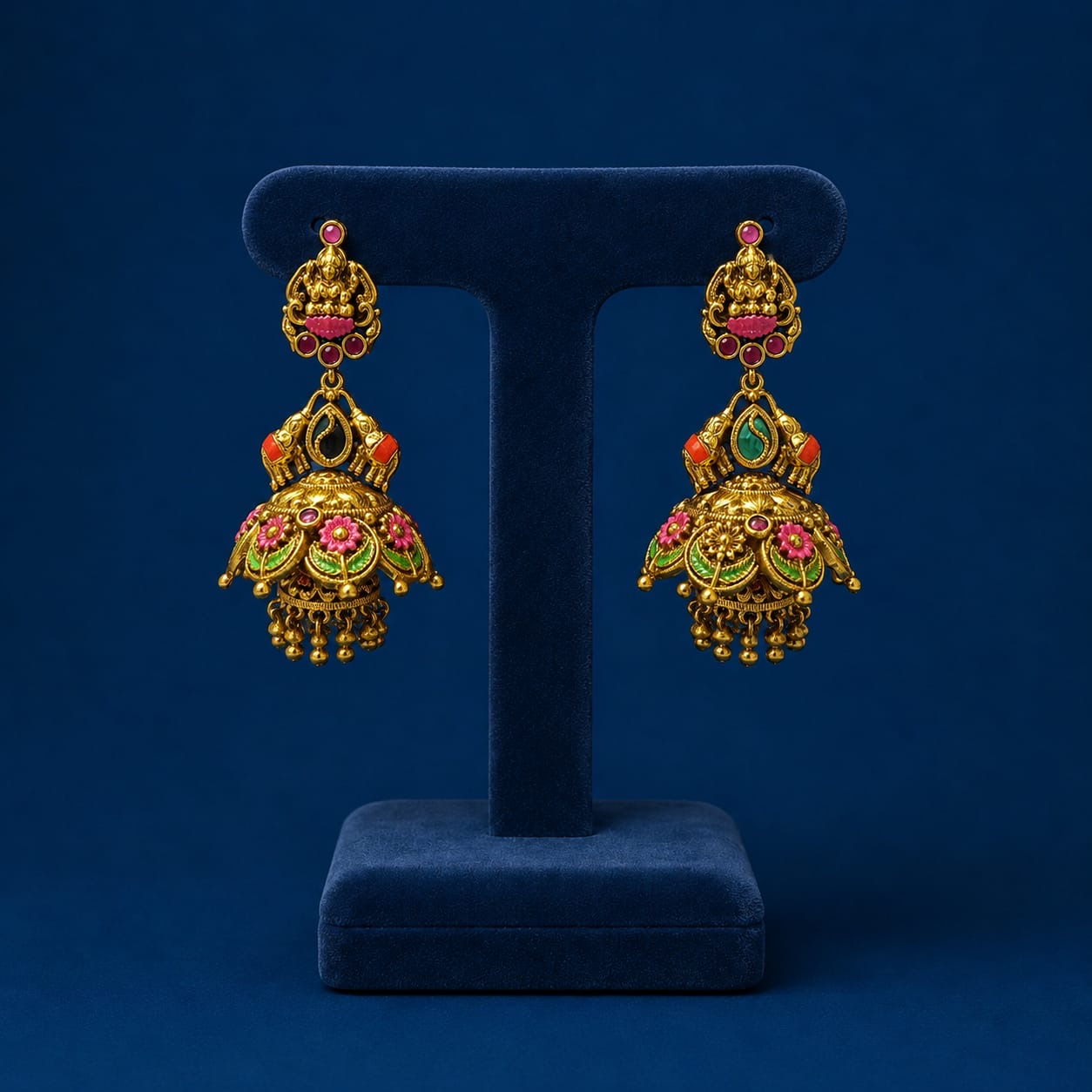 Meenakari jumka