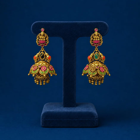 Meenakari jumka