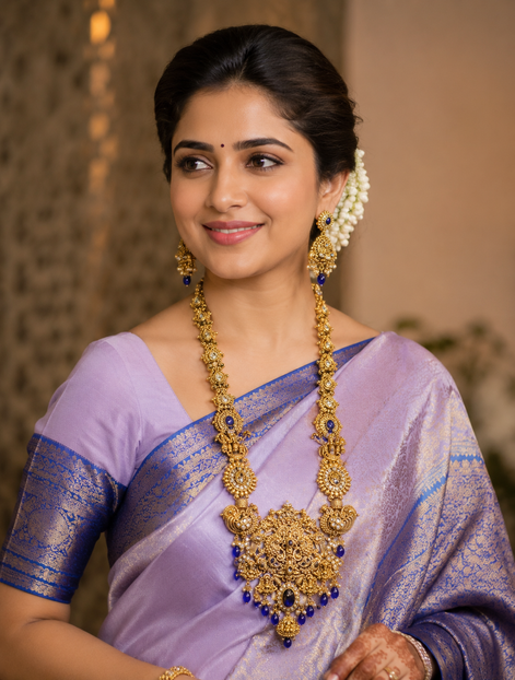 Bridal haram with chandbali