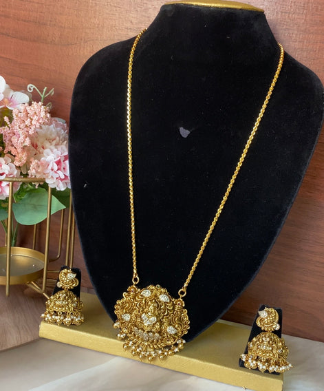 Lakshmi dollar chain with jumka