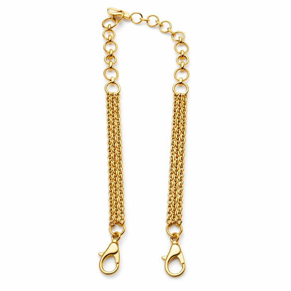 Gold lookalike back chains