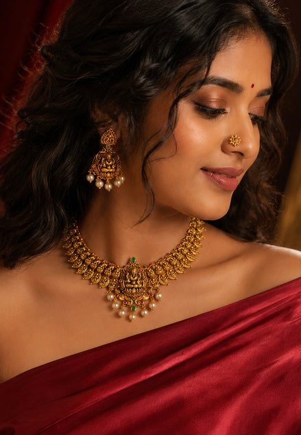 Gold replica Antique nagas jewelry