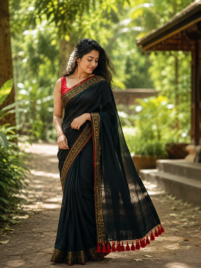 Paavai mul cotton saree