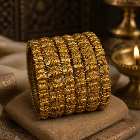 Lotus bangles combo