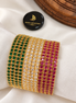 Multi stone bangles