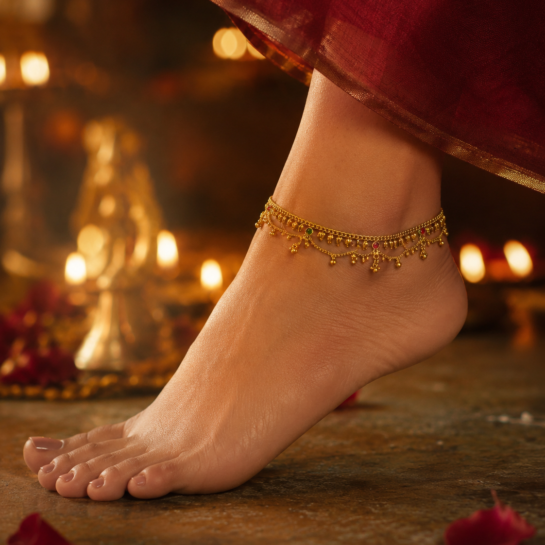 Diya anklet