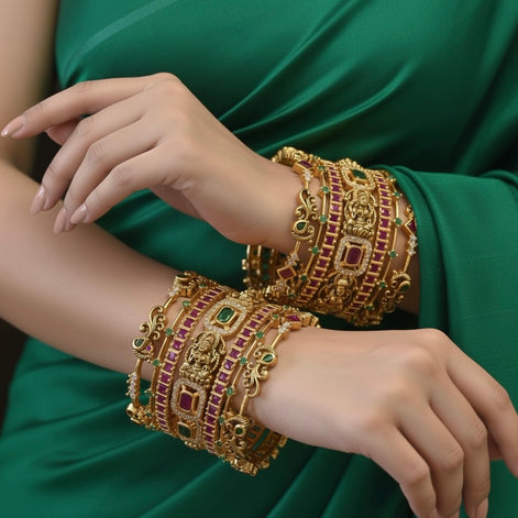 AD bridal bangle combo