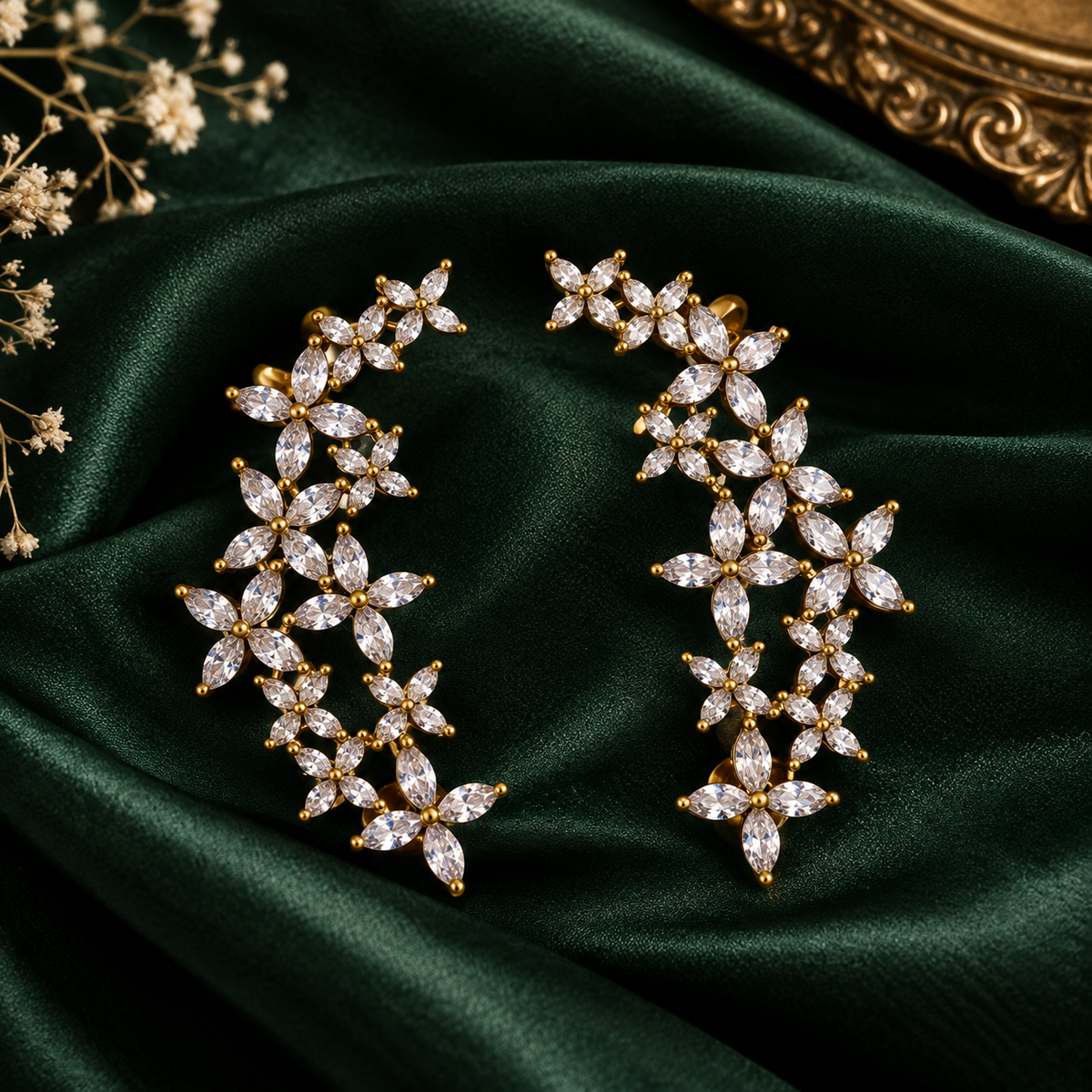 AD stone earcuff