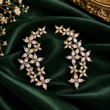 AD stone earcuff