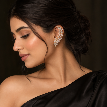 AD stone earcuff