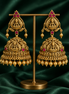 Antique Gold replica bridal jumka