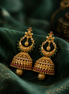 Floral chandbali jumka