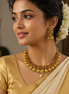 Kasu necklace with jumka