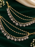 Diamond lookalike earchain D.no- 2