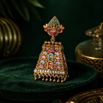 Premium gopuram jumka