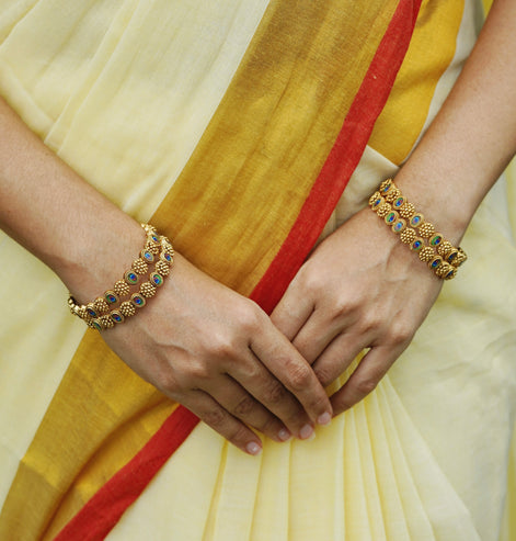 Peacock set bangles