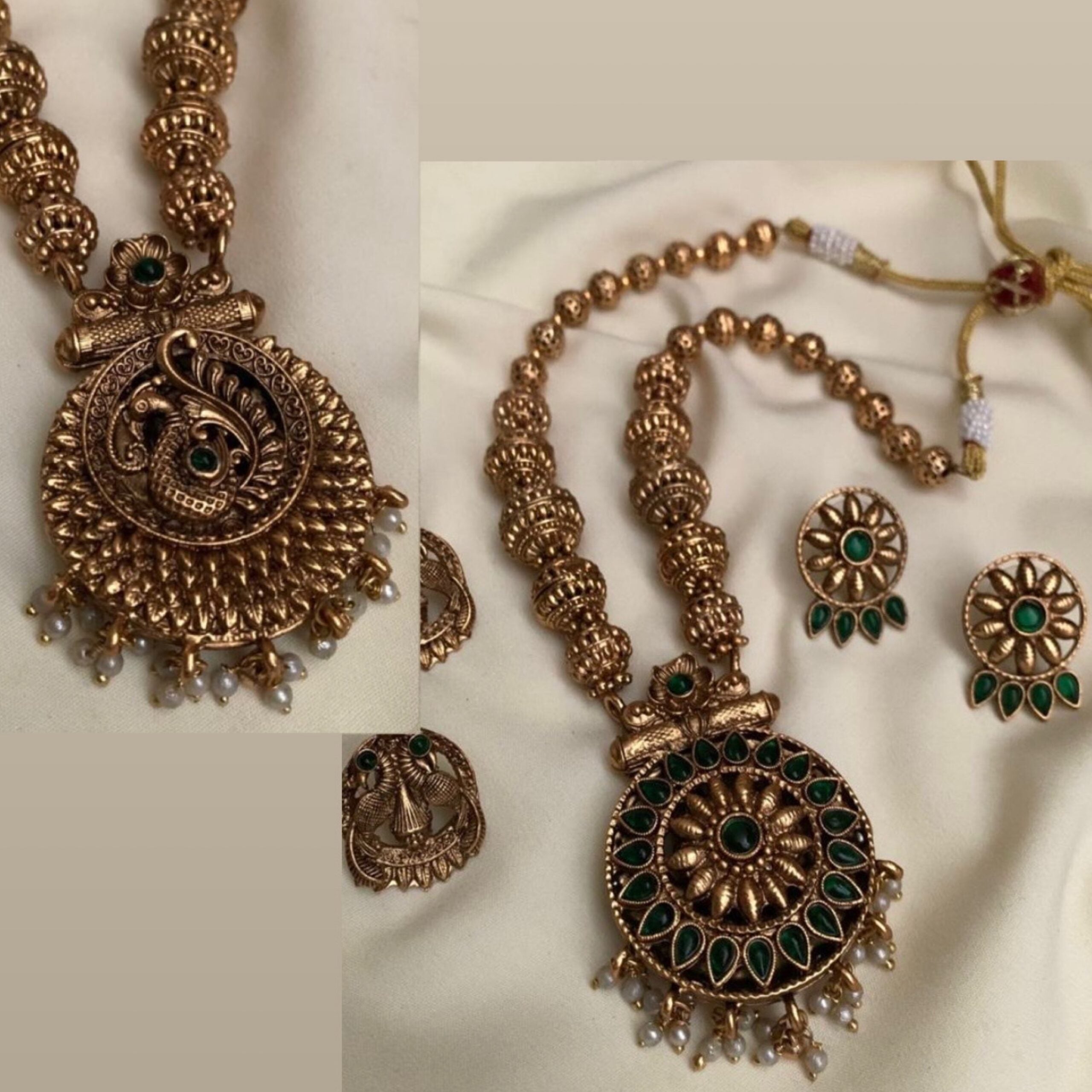 2 in 1 peacock jewelry