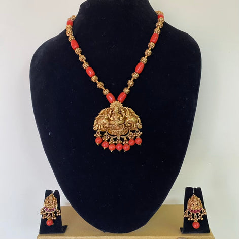 Coral lakshmi jewelry