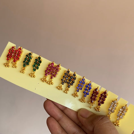 Ruby choker with stud