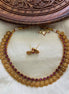 Antique floral coin necklace
