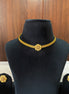 Flower choker with stud