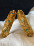 Peacock feather kada bangles