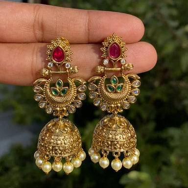 Mini antique chandbali