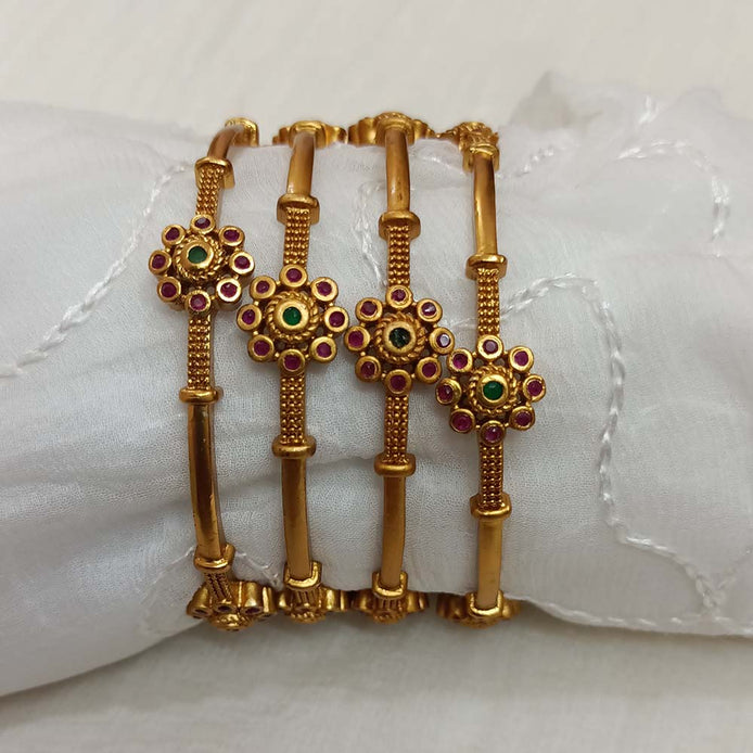 Matte Floral Bangle