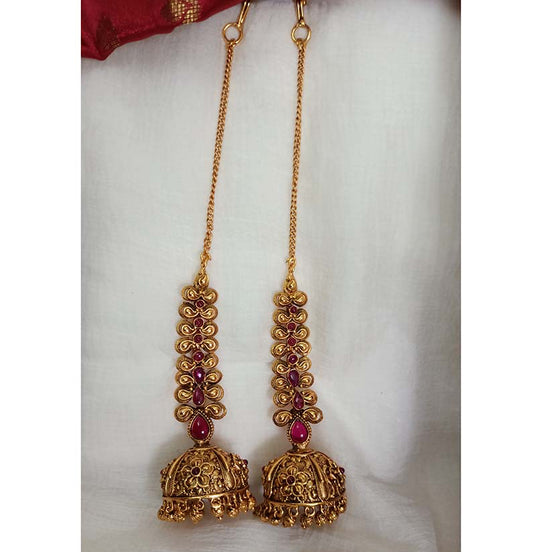 Ruby Jumka With Mattal