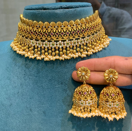 CZ guttapusalu choker