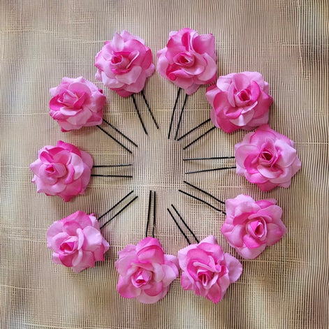 Roses for hair bun