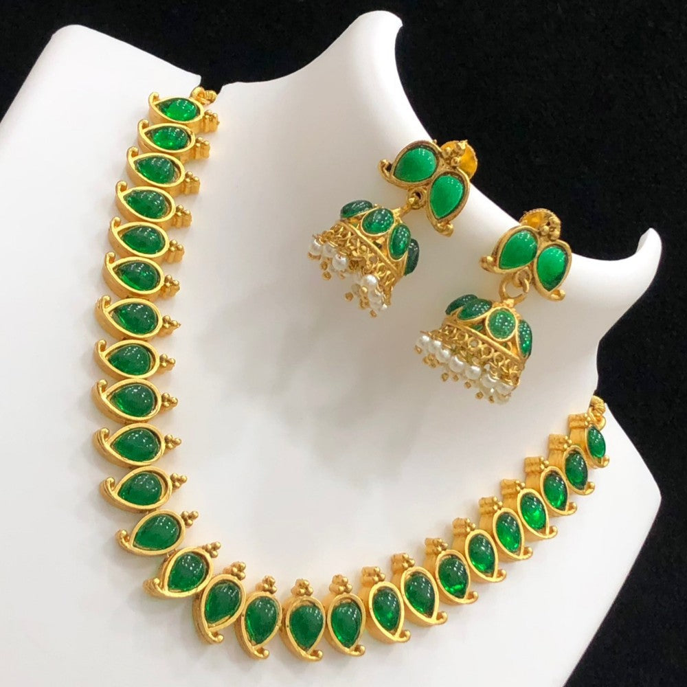 Mango necklace with jumka